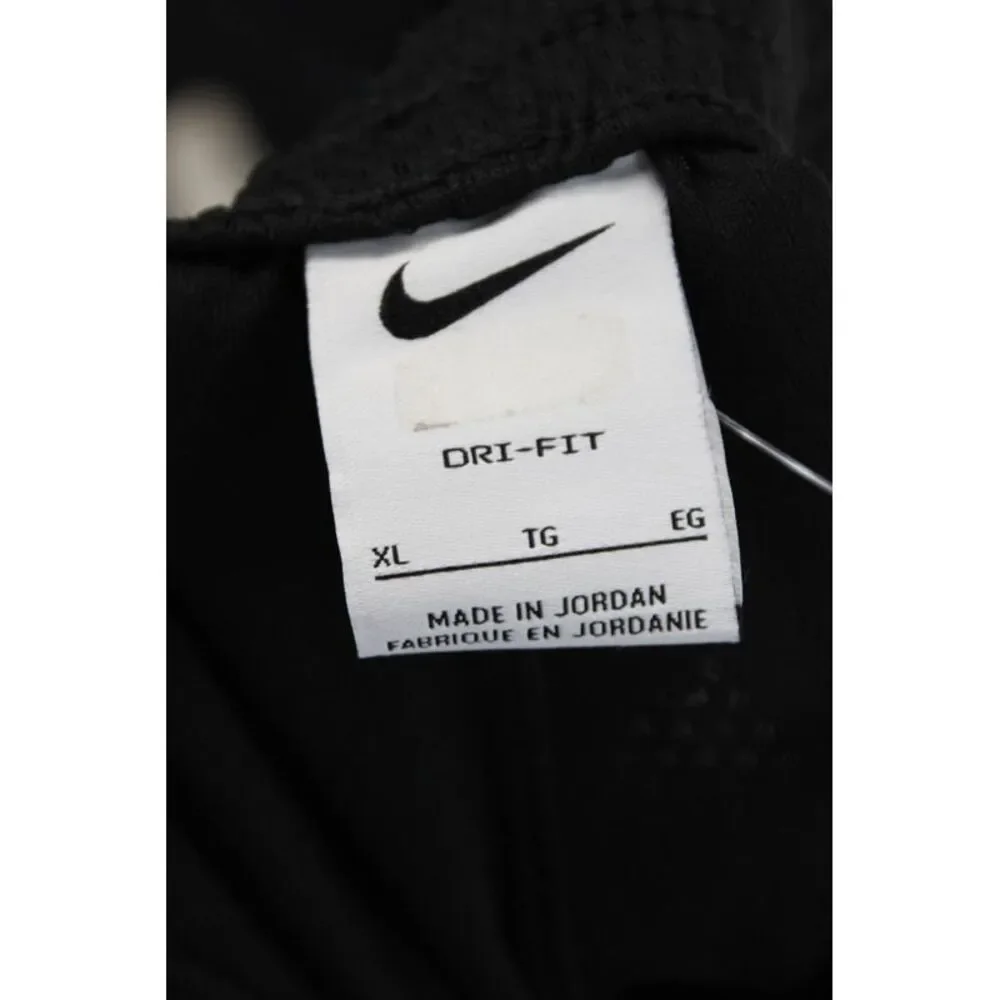 Nike Boys Textured Drawstring Adjustable Casual Shorts Black Size XL